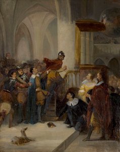 Die Puritaner von Schottland Old Mortality, erste Hälfte des 19. Jahrhunderts von Camille Roqueplan