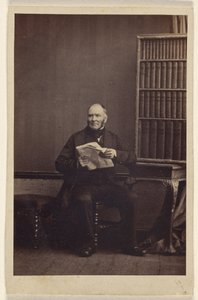 [Unbekannter Mann, der eine Zeitung hält] von Camille Silvy