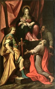 Madonna mit Kind, dem Heiligen Vitalis, dem Heiligen Hieronymus und dem Heiligen Franziskus