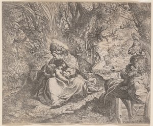 Die Rast auf der Flucht nach Ägypten, 1587-1590