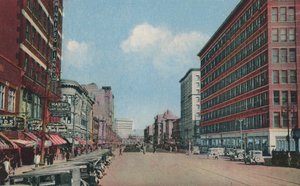 Portage Avenue Blick nach Osten, Winnipeg, Manitoba, Kanada von Canadian Photographer