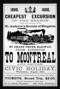 Grand Trunk Railway Plakat von Canadian School