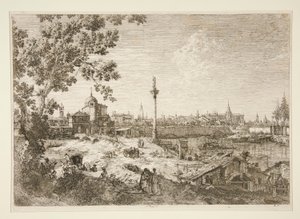 Imaginäre Ansicht von Padua, aus der Serie Vedute (Ansichten) von Canaletto (Giovanni Antonio Canal)