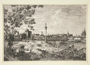 Imaginäre Ansicht von Padua, aus der Serie Vedute (Ansichten) von Canaletto (Giovanni Antonio Canal)