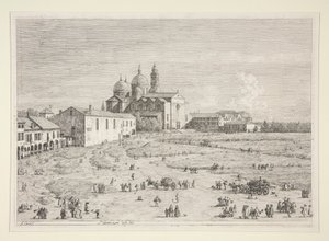 S. Giustina in Prà della Valle, aus der Serie Vedute (Ansichten)