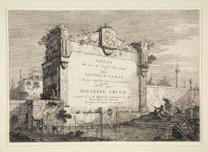 Titelblatt, aus der Serie Ansichten von Canaletto (Giovanni Antonio Canal)