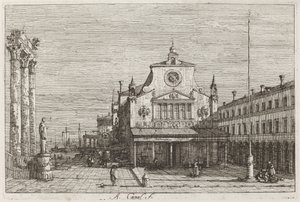 Imaginäre Ansicht von S. Giacomo di Rialto von Canaletto