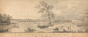 Alte Walton-Brücke von der Middlesex-Seite aus gesehen von Canaletto