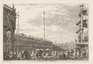 Piazza San Marco (Gesichter auf bestehende und erfundene Orte) von Canaletto
