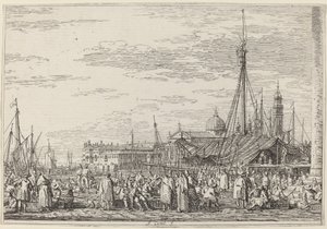 Der Markt auf dem Molo von Canaletto