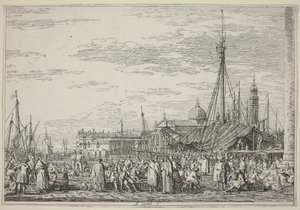 Der Markt am Molo von Canaletto
