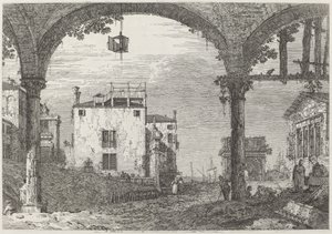 Das Portikus mit der Laterne, ca. 1735-1746 von Canaletto