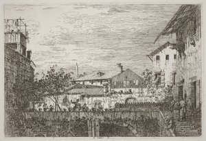 Die Terrasse [unten rechts] von Canaletto