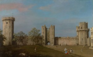 Warwick Castle, Ostfront vom Innenhof, 1752