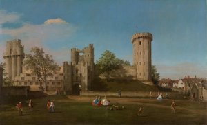 Warwick Castle, Ostfront vom äußeren Hof