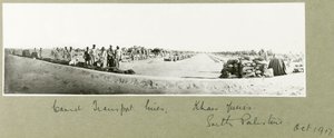 Kameltransportlinien, Khan Yunis, Oktober 1917 von Capt. Arthur Rhodes