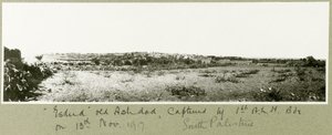 Esdud, das alte Aschdod, erobert von der 1. A.L.H. Brigade am 13. November 1917 von Capt. Arthur Rhodes