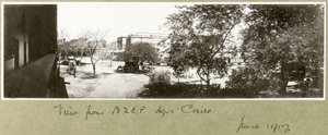 Blick vom N.Z.M.F.A Hauptquartier, Kairo, Juni 1917 von Capt. Arthur Rhodes