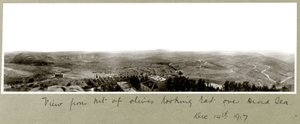 Blick vom Ölberg nach Osten über das Tote Meer, 14. Dezember 1917 von Capt. Arthur Rhodes