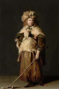 Moses ter Borch mit einem Kolfstock von Capt. Frederick Parr