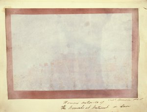 Häuser außerhalb der Kaserne in Buttevant im Schnee von Capt. Henry Craigie Brewster