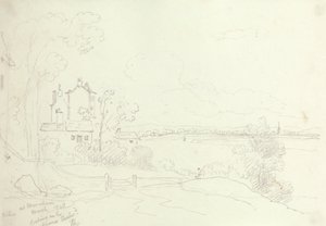 Bei Newnham, Blick auf den Severn nach Osten, März 1848 von Capt. Thomas Hastings