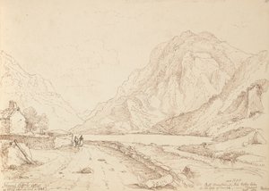 Bull Mountain und Ash Valley Lake im Gap of Dunloh, September 1841 von Capt. Thomas Hastings