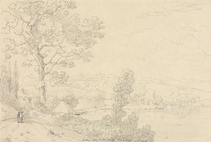 Blick auf die Wootton-Brücke, Isle of Wight, August 1828 von Capt. Thomas Hastings