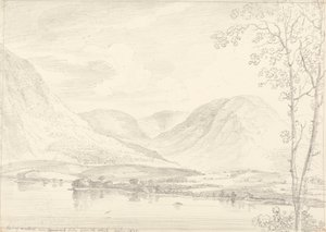 Teil von Mellbreak über Crummock Lake, 1. August 1835 von Capt. Thomas Hastings