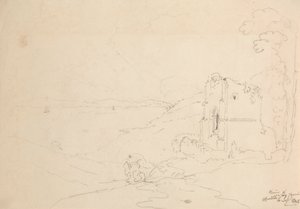 Ruinen der Walton-Kirche, Clevedon, 6. September 1845