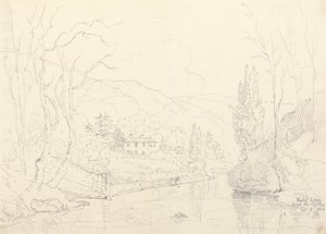 Rydal Cottage von der Brücke, 8. Februar 1836 von Capt. Thomas Hastings