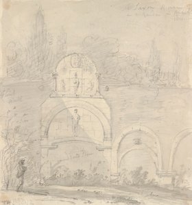 Sächsische Überreste in einem Garten in Canterbury von Capt. Thomas Hastings