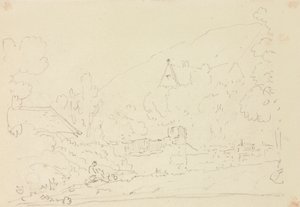 Skizze von Hütten in den Bäumen von Capt. Thomas Hastings
