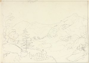 Skiddaw von Borrowdale, Samstag, 27. Juni 1835 von Capt. Thomas Hastings