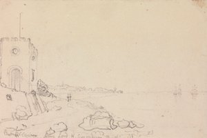 West Cowes vom Badehaus von Lord Henry Seymour, Oktober 1825