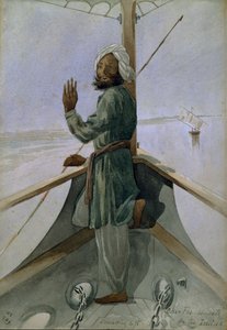 Sounding 4/5, Char foo-oote (4ft) auf dem Indus, Indien von Captain Cornelius Francis James