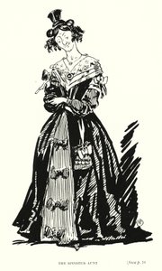 Dickens Charakter: Die Jungferntante von Captain Edward Henry Handley Read