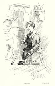 Dickens Charakter: Tiny Tim von Captain Edward Henry Handley Read