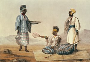 Schwarze Menschen aus dem Sudan, Platte aus A Narrative of Travels in Northern Africa, graviert von M. Gauci (fl. 1810-46), 1821 von Captain George Francis Lyon