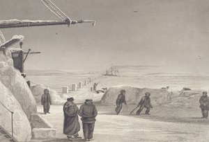 Situation der H.M. Schiffe Fury und Hecla bei Igloolik, 1822-23, aus 