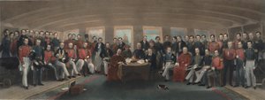 Unterzeichnung und Versiegelung des Vertrags von Nanking von Captain John Platt