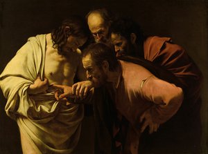Der ungläubige Thomas - Michelangelo Merisi, genannt Caravaggio