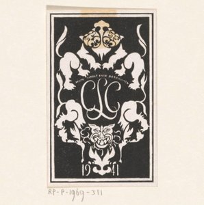 Ex libris von Carel Lion Cachet