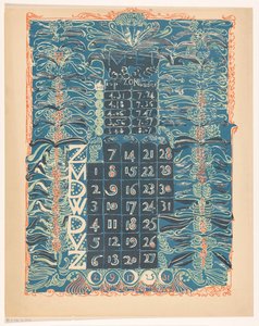 Kalenderblatt Mai 1899 von Carel Adolph Lion Cachet