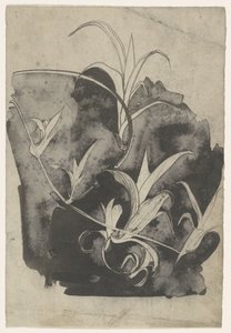 Zweig mit jungen Trieben von Carel Adolph Lion Cachet