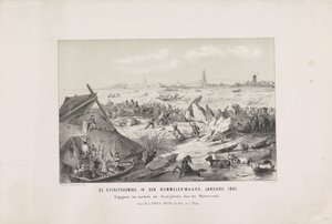 Die Überschwemmung in Bommelerwaard. Januar 1861