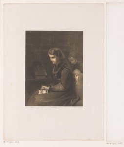 Verschleierte Frau mit Bibel auf dem Schoß von Carel Christiaan Antony Last