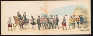 Maskerade der Leidener Studenten, 1850 (Tafel 11) von Carel Christiaan Antony Last