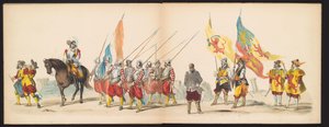 Maskerade der Leidener Studenten, 1850 (Platte 5) von Carel Christiaan Antony Last