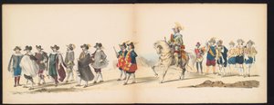 Maskerade der Leidener Studenten, 1850 (Platte 6) von Carel Christiaan Antony Last